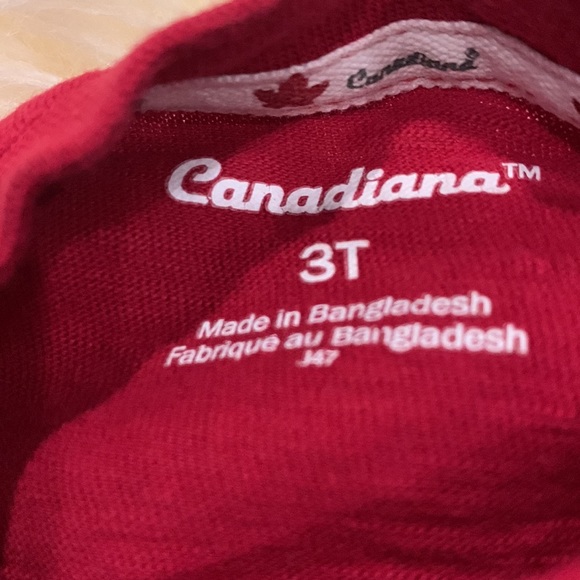 Toddler Canada T-Shirts in 3T and 4T Gray & Red - Picture 4 of 9